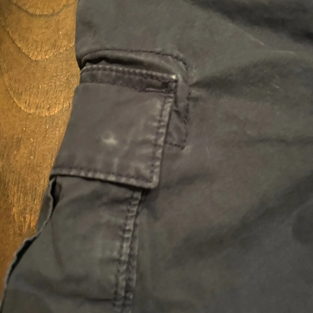 Gap Cargo Shorts Kids 10‎ Regular Navy Blue Elastic Waist Cotton Pockets Summer